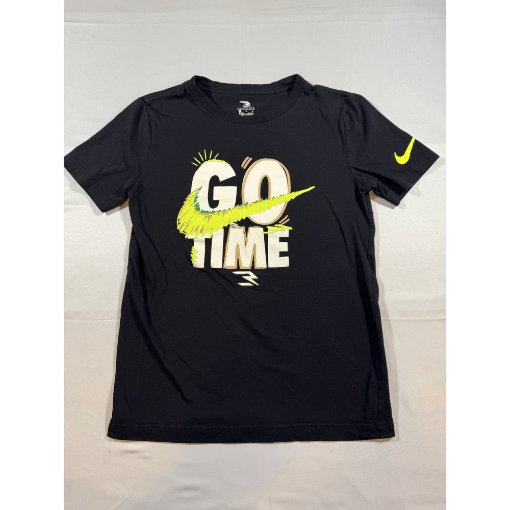 Nike 3 Brand Russell Wilson Boys Black Go Time Graphic T-Shirt Size Medium